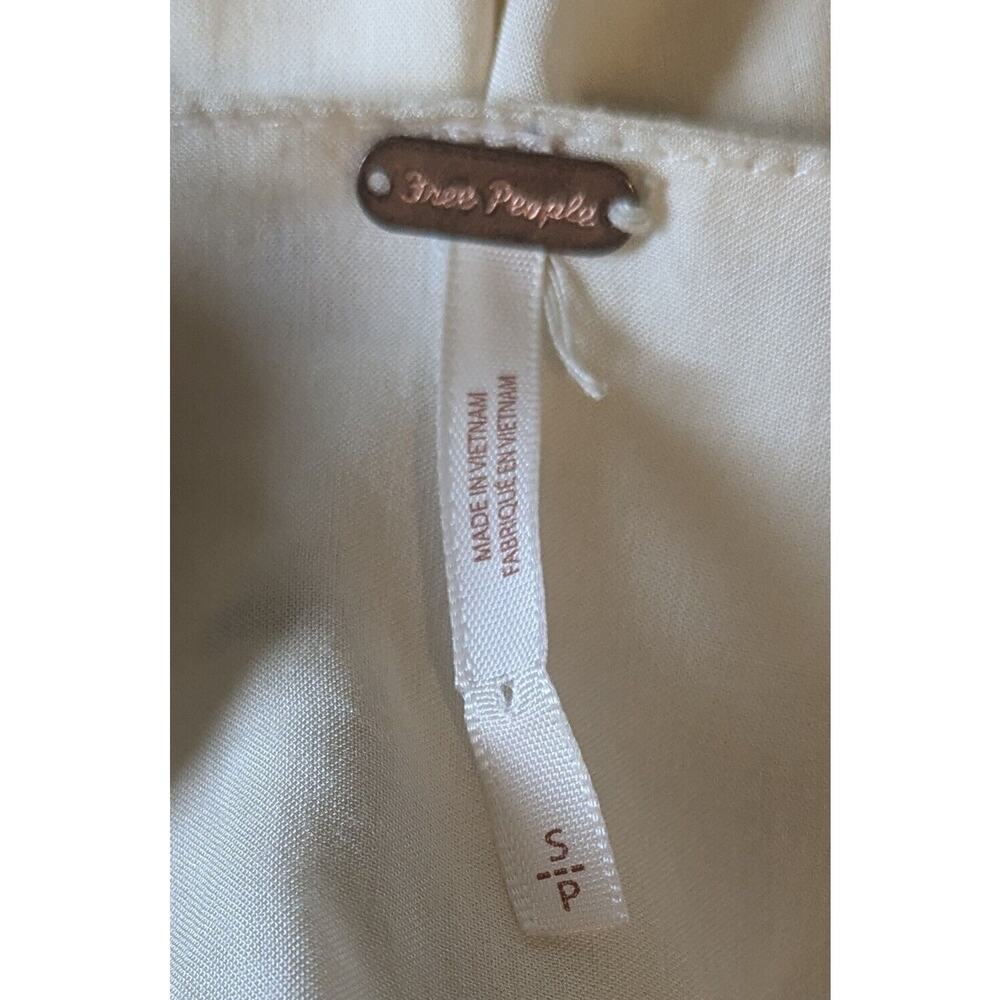 Free People Date Night Sunshine Off-White Floral Mini Dress Size Small - Picture 5 of 11